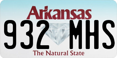 AR license plate 932MHS