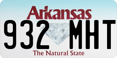 AR license plate 932MHT