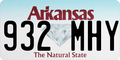 AR license plate 932MHY