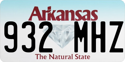 AR license plate 932MHZ