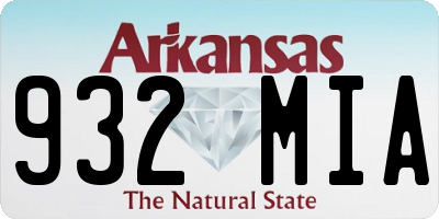 AR license plate 932MIA