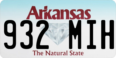 AR license plate 932MIH