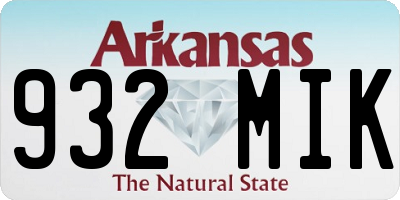 AR license plate 932MIK