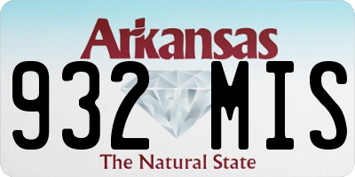 AR license plate 932MIS
