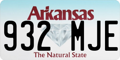 AR license plate 932MJE