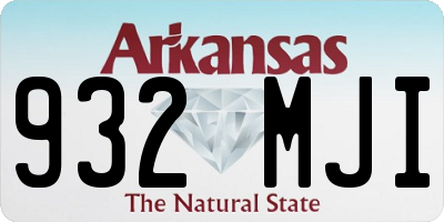 AR license plate 932MJI