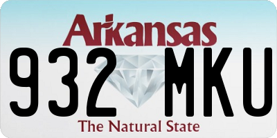 AR license plate 932MKU
