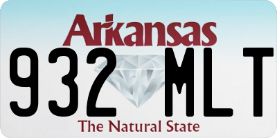 AR license plate 932MLT