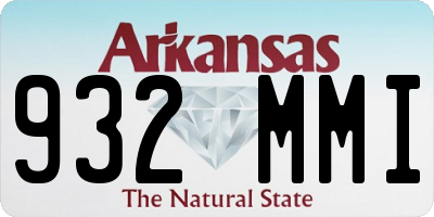 AR license plate 932MMI