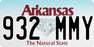 AR license plate 932MMY