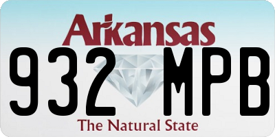 AR license plate 932MPB