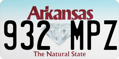AR license plate 932MPZ