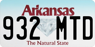 AR license plate 932MTD