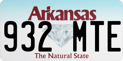 AR license plate 932MTE