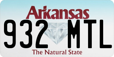 AR license plate 932MTL