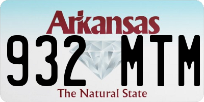 AR license plate 932MTM