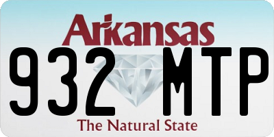 AR license plate 932MTP