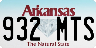 AR license plate 932MTS