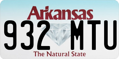 AR license plate 932MTU