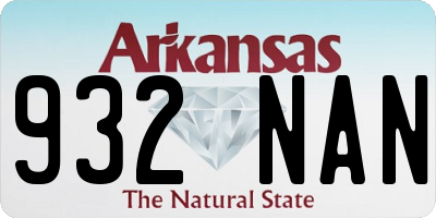 AR license plate 932NAN