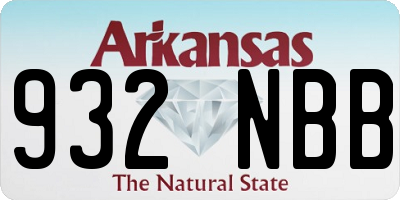 AR license plate 932NBB