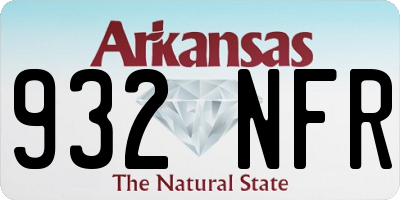 AR license plate 932NFR