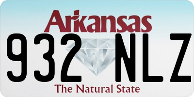 AR license plate 932NLZ