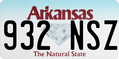 AR license plate 932NSZ