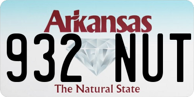 AR license plate 932NUT