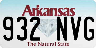 AR license plate 932NVG