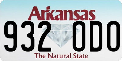 AR license plate 932ODO