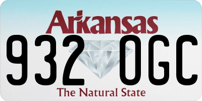 AR license plate 932OGC