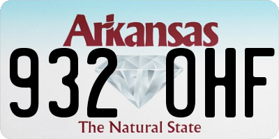 AR license plate 932OHF