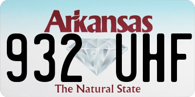 AR license plate 932UHF