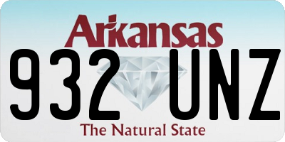 AR license plate 932UNZ