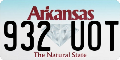 AR license plate 932UOT
