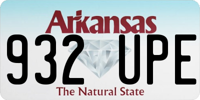 AR license plate 932UPE
