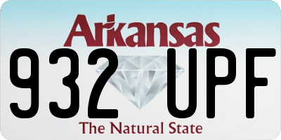 AR license plate 932UPF