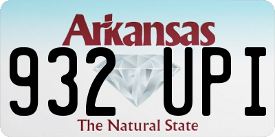 AR license plate 932UPI
