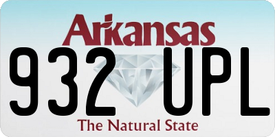 AR license plate 932UPL