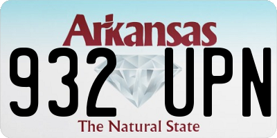 AR license plate 932UPN