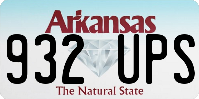 AR license plate 932UPS