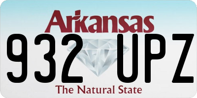 AR license plate 932UPZ