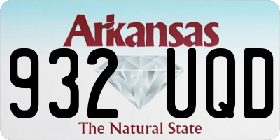 AR license plate 932UQD