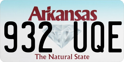 AR license plate 932UQE