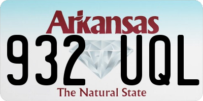 AR license plate 932UQL