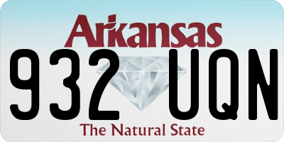AR license plate 932UQN