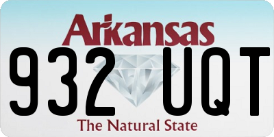 AR license plate 932UQT