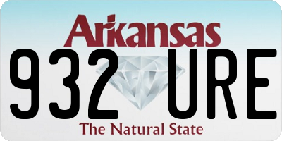 AR license plate 932URE