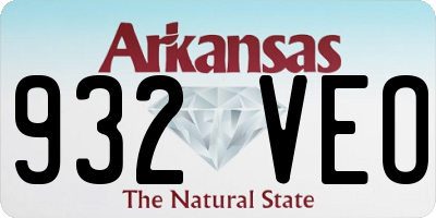 AR license plate 932VEO